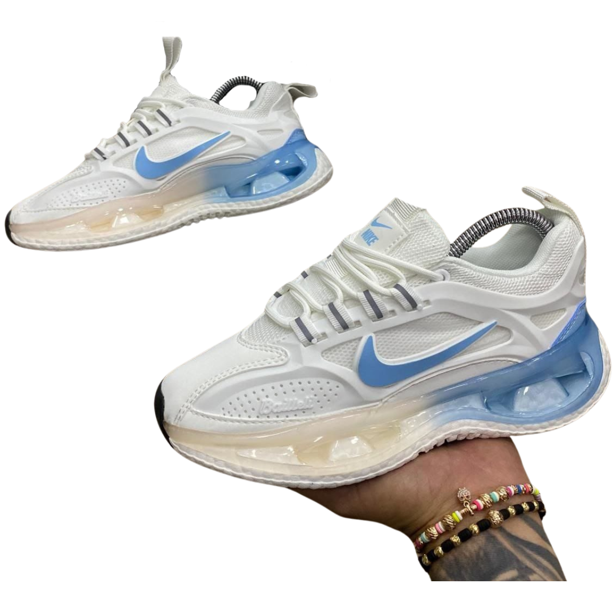 ZAPATILLAS NIKE AIR MUJER: Comodidad, Estilo y Rendimiento. Si buscas las mejores ZAPATILLAS NIKE AIR MUJER , en Onlineshoppingcenter encontrarás una amplia selección de los últimos modelos, diseñados para que estés combinando estilo, comodidad y rendimiento. Ya sea que las necesites para entrenar, correr o simplemente para el uso diario, las ZAPATILLAS NIKE AIR MUJER son una excelente opción para quienes buscan lo mejor en calzado deportivo.  ¿Por qué elegir ZAPATILLAS NIKE AIR MUJER? Las ZAPATILLAS NIKE AIR MUJER se han destacado durante años por su tecnología de amortiguación Nike Air , que proporciona una mayor absorción de impacto y una pisada más suave. Además, su diseño moderno y variado en colores las hace perfectas para adaptarse a cualquier estilo. Ya sea que busques las populares Nike Air Force 1 mujer o las clásicas Zapatillas Nike Air Max mujer , este calzado ofrece lo mejor en moda y funcionalidad.  Beneficios de las Zapatillas Nike Air para Mujer Amortiguación con tecnología Air : La cámara de aire de las Zapatillas Nike Air Max mujer ofrece una gran comodidad en cada paso, reduciendo el impacto sobre las articulaciones. Estilo único : Disponibles en una amplia gama de colores, como las Nike Air mujer colores en rosa, negro, blanco y otros tonos vibrantes. Durabilidad : Fabricadas con materiales de alta calidad que aseguran un calzado duradero para uso diario o actividades deportivas. Modelos Destacados de ZAPATILLAS NIKE AIR MUJER Al buscar los últimos modelos de zapatillas Nike mujer , hay varias opciones populares que puedes considerar. Desde los clásicos como las Nike Air Force 1 mujer hasta las más deportivas como las Nike Air Max 96 mujer , todas tienen algo en común: un diseño inconfundible y un alto rendimiento.